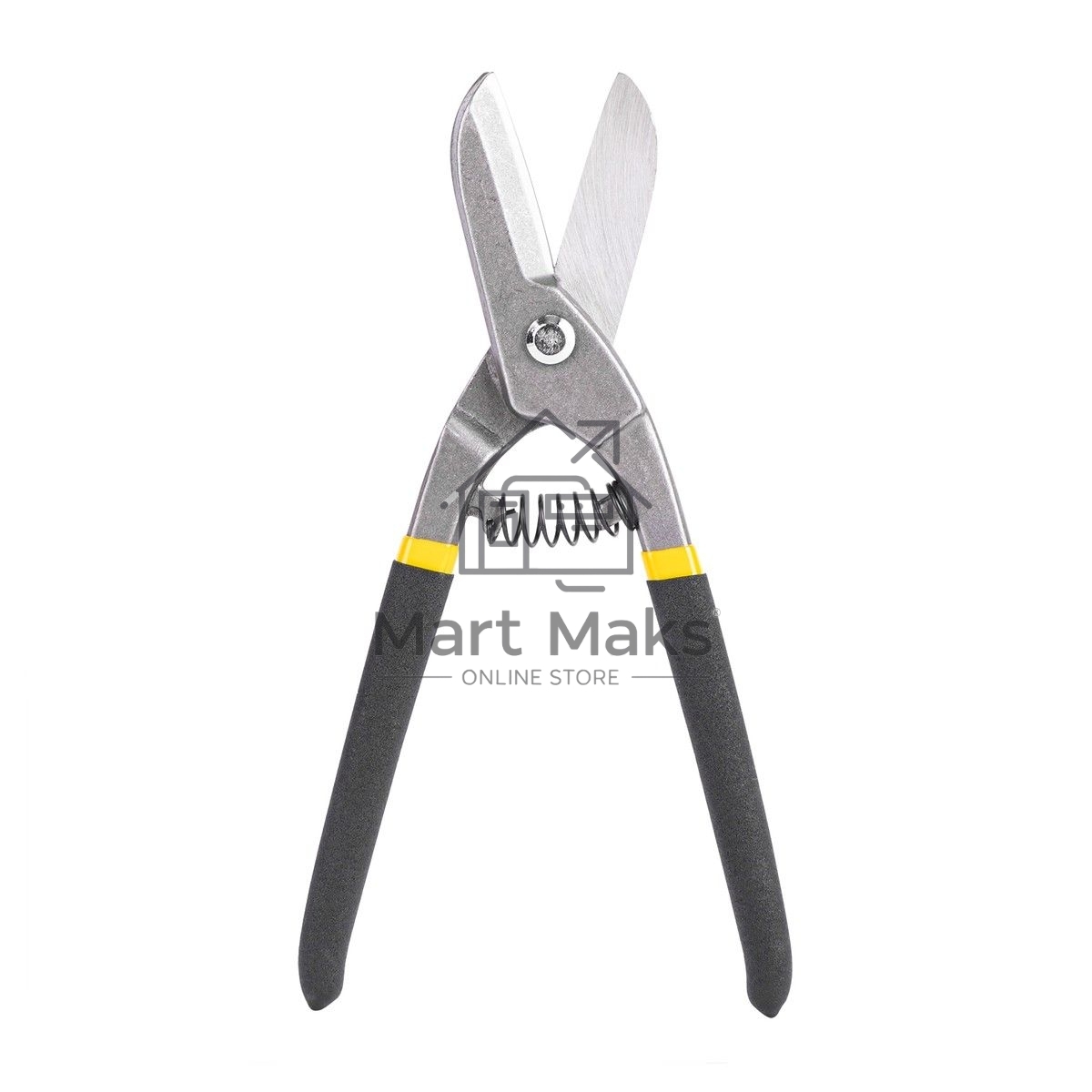 Ножницы по металлу прямые Deli DL4371 250мм, высокоуглеродистая сталь 55, прорезиненная рукоятка