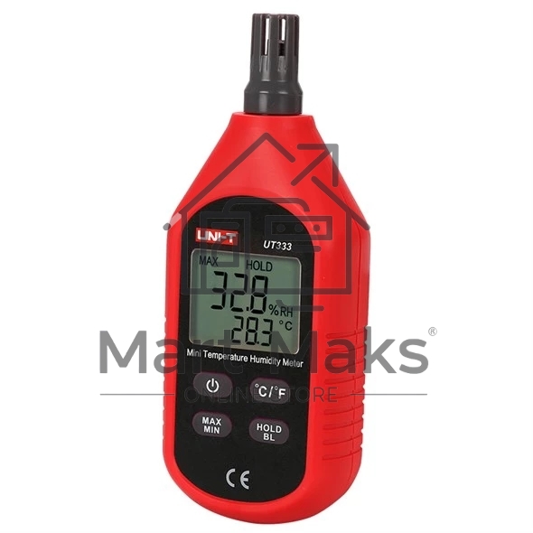 Измеритель температуры и влажности UT333, -10 ~ 60C, 0 ~ 100%