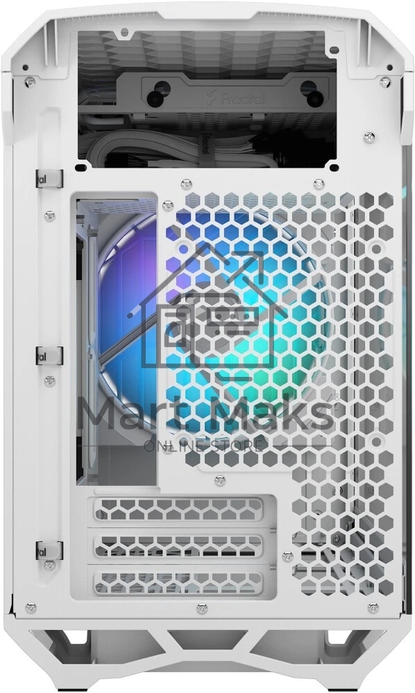 Корпус ПК без блока питания Fractal Design Torrent Nano RGB TG Clear Tint, Mini-Tower, 1x180mm RGB, 2xUSB-A 3.2 + 1xUSB 3.2 Type-C mITX, mDTX White