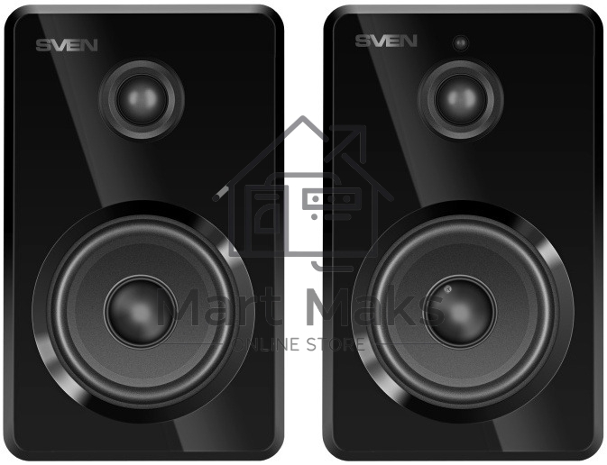 Акустическая система SVEN 2.0 SVEN SPS-725 черный (50 Вт, BT, пульт)