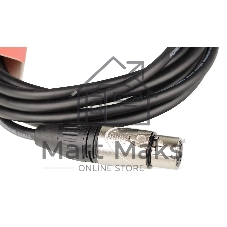 Кабель микрофонный FORCE FMC-05/4.5XLR (M) - XLR (F), высококачественный балансный, малошумящий с проводниками из безкислородной меди OFC, диаметр 6 мм, профессиональные металлические разъемы, длина 4,5 м, цвет черный