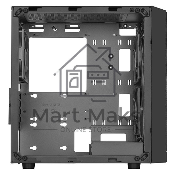 Компьютерный корпус Silverstone SST-PS15B-PRO Precision Mini Tower Micro ATX Computer Case, tempered glass, 2x 120mm ARGB, 1x ARGB Controller, black