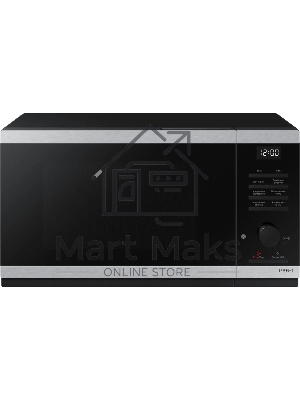 Микроволновая печь Samsung MG23DG4524ATBW нержавеющая сталь/черный 23л. 800Вт переключатели - поворотный механизм