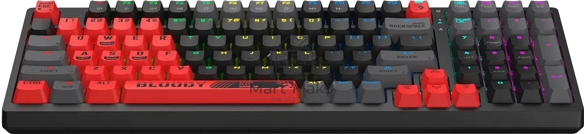 Клавиатура A4Tech Bloody S98 Sports Red BLMS Plus проводная USB красный/черный