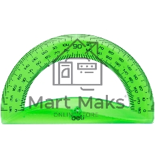 Набор линеек Deli EG00402 Pioneer, пластик, длина 20см, ассорти, флуорисцентный, в комплекте: линейка 20см / треугольник 2шт / транспортир, пластиковый пакет с европодвесом