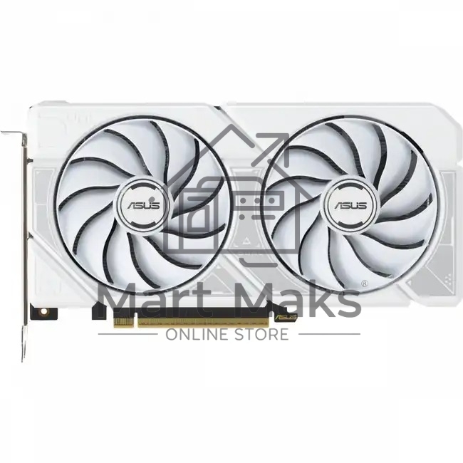 Видеокарта ASUS GeForce RTX 5060 TI DUAL WHITE OC, NVIDIA RTX 5060 Ti, 16 ГБ GDDR7, 128 бит, PCI-e 5.0, 1xHDMI, 3xDP, 2632 МГц