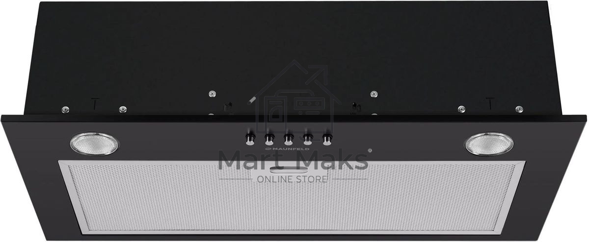 Вытяжка встраиваемая Maunfeld Crosby Singl 60 черный, 60 см, 850 куб. м/ч, 48 дБ