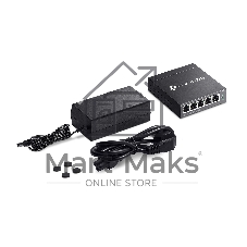 Коммутатор TP-Link Omada ES205GP, 4×1 Гбит/с PoE + 1×1 Гбит/с Uplink, настраиваемый