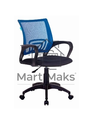 Кресло компьютерное Бюрократ CH-695NLT синий TW-05 сиденье черный TW-11, сетка/ткань, крестовина пластик