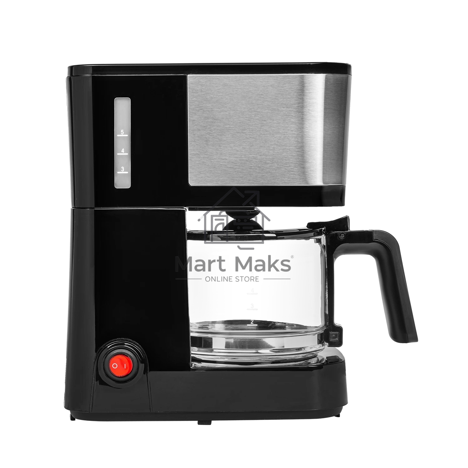 Кофеварка капельная Red Solution CM1534 черный/серебристый, исп. кофе - молотый, 0.6 л, 600 Вт