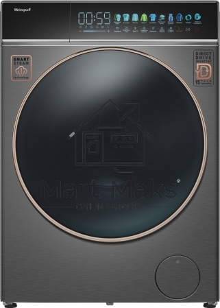Стиральная машина Weissgauff WM 58411 Direct Drive Inverter Premium Steam Grey серая, загрузка фронтальная 11кг, 1400 об/мин., класс: A+++