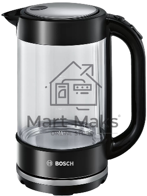 Чайник электрический Bosch TWK70B03 1.7 л, 2400 Вт, черный (корпус: стекло)