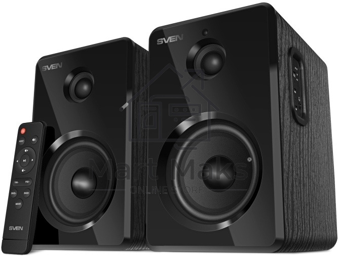 Акустическая система SVEN 2.0 SVEN SPS-725 черный (50 Вт, BT, пульт)