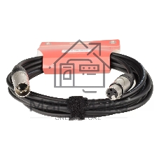 Кабель микрофонный FORCE FMC-05/4.5XLR (M) - XLR (F), высококачественный балансный, малошумящий с проводниками из безкислородной меди OFC, диаметр 6 мм, профессиональные металлические разъемы, длина 4,5 м, цвет черный