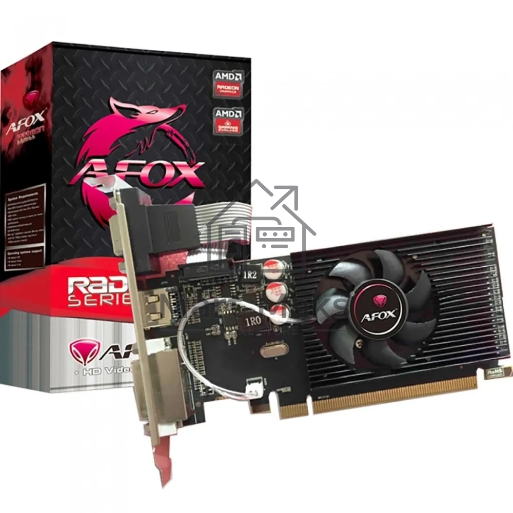 Видеокарта Afox GeForce GT710 4GB DDR3 64BIT DVI HDMI VGA LP SINGLE FAN (AF710-4096D3L7-V1) RTL