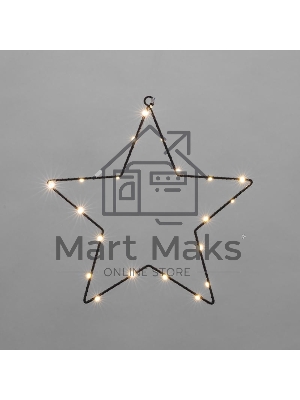 Светодиодная подвесная фигура Neon-night Звезда на металлическом каркасе, цвет теплый белый