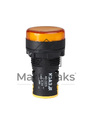 Лампа AD22DS(LED) матрица D22мм желтый 24В AC/DC-КЭАЗ