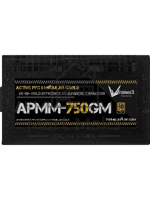 Блок питания Aerocool / Formula ATX 750W APMM-750GM Gen.5 80 PLUS gold (20+4pin) APFC 120мм fan 8xSATA Cab Manag RTL