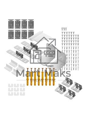 Встраиваемый холодильник Maunfeld MBF212NFW2 белый двухкамерный 389/157 л морозилка снизу, No Frost