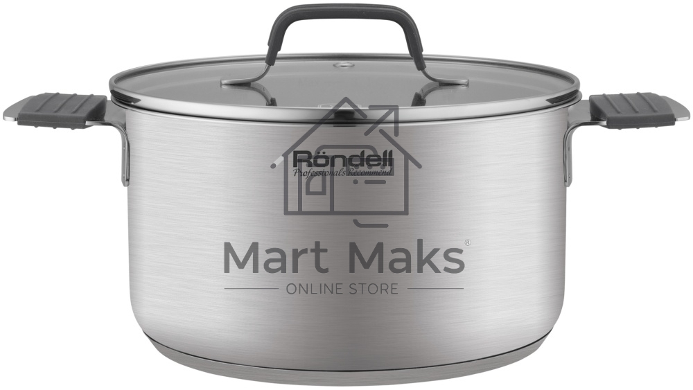 Кастрюля Rondell Normanne RDS-1814 5.1л. d=24см (с крышкой) стальной