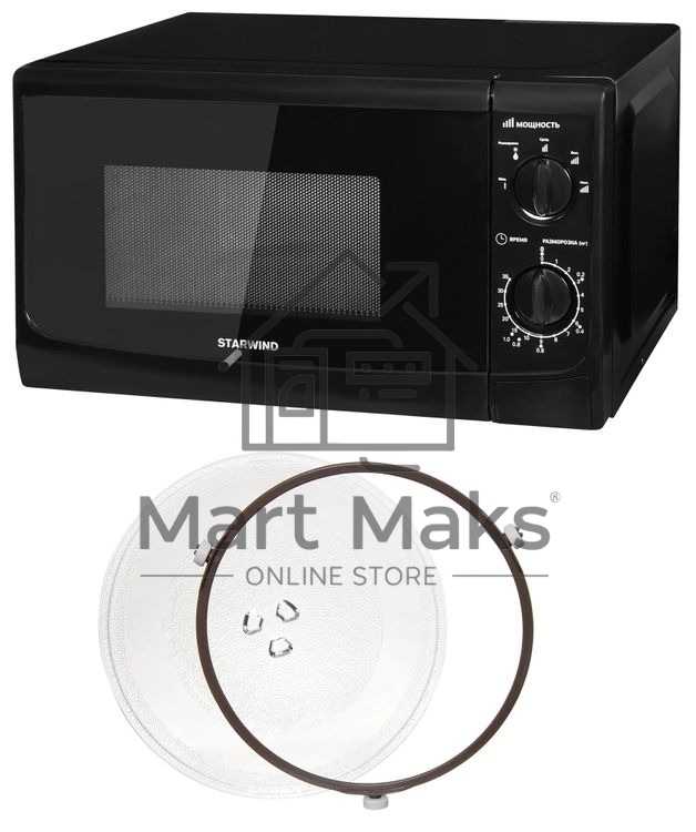 Микроволновая печь Starwind SWM5720 черный, 20 л, 700 Вт, переключатели - поворотный механизм