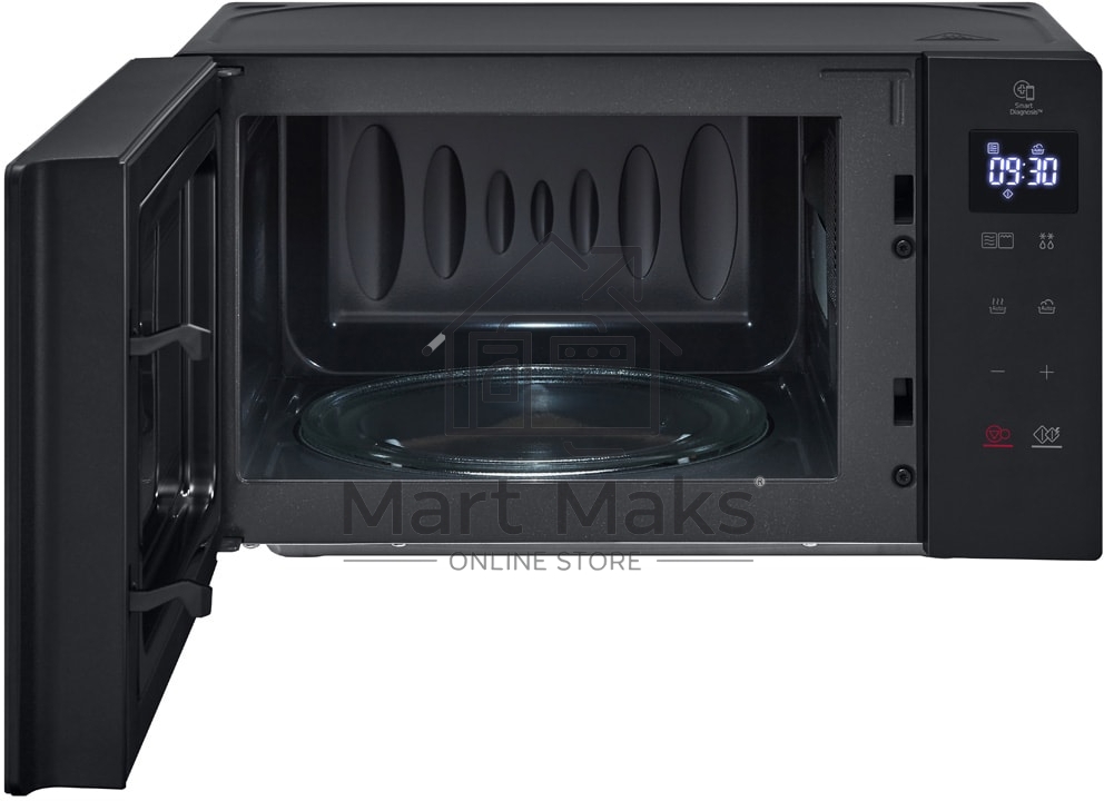 Микроволновая печь LG MH6032GAS черный, 20 л, 700 Вт, переключатели - сенсор