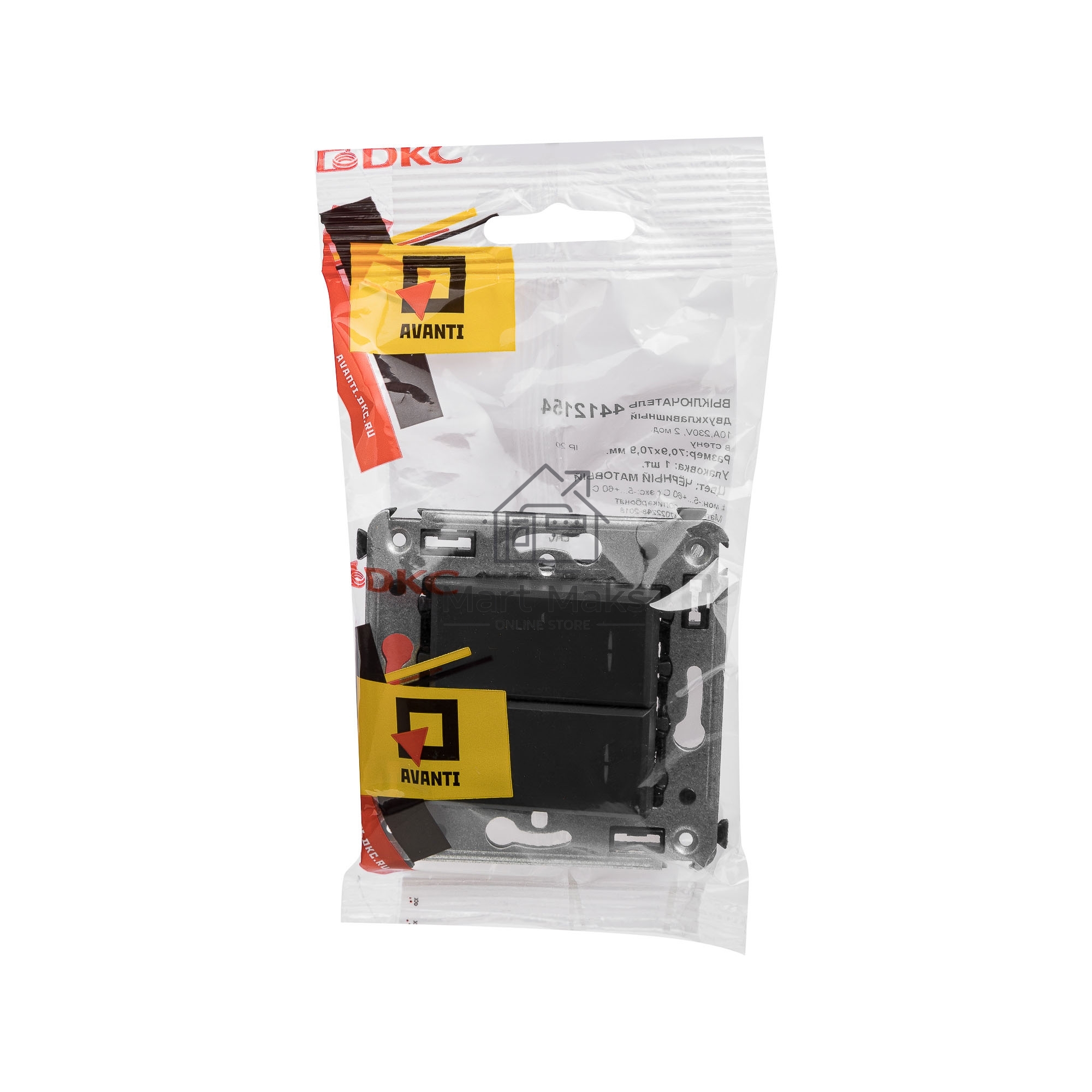 Кнопка двухклавишная DKC Avanti 4412154 