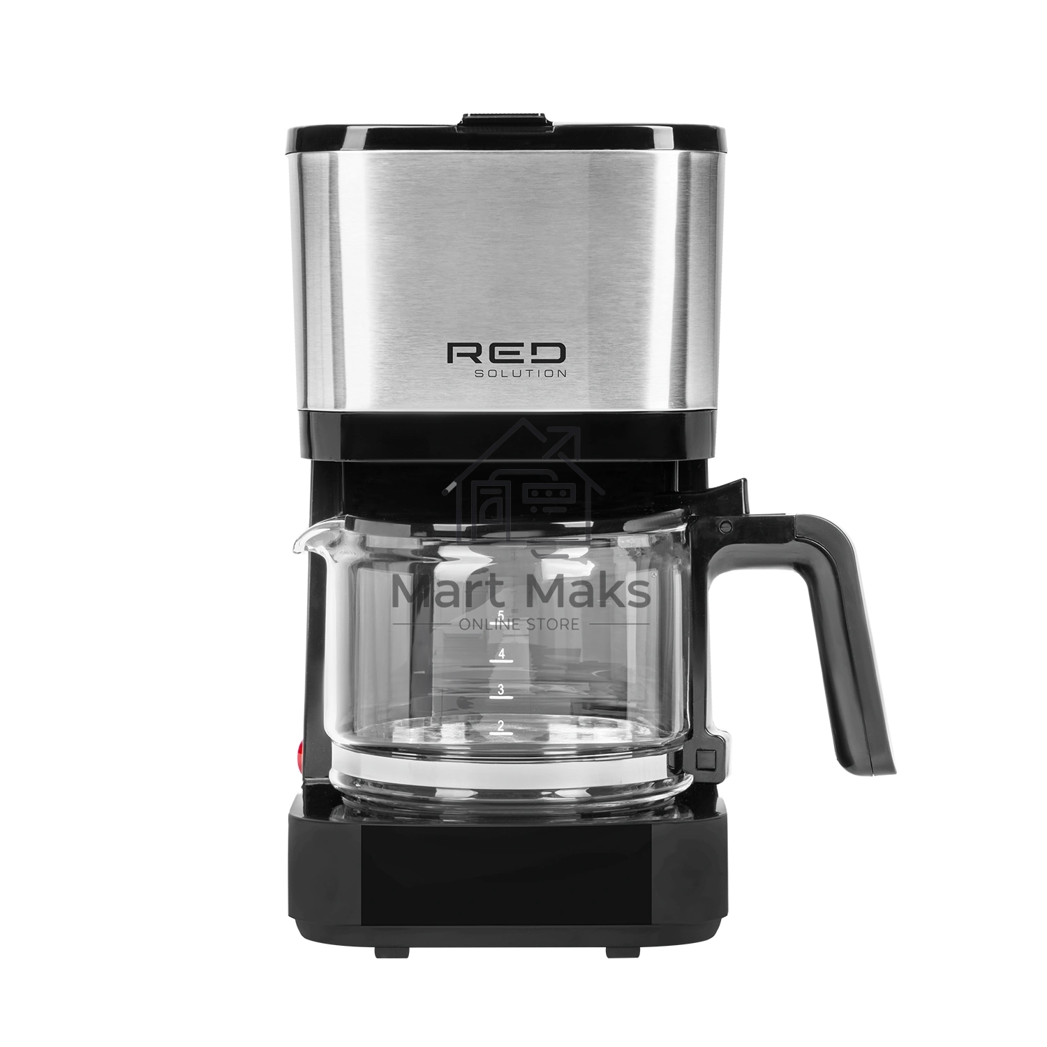 Кофеварка капельная Red Solution CM1534 черный/серебристый, исп. кофе - молотый, 0.6 л, 600 Вт