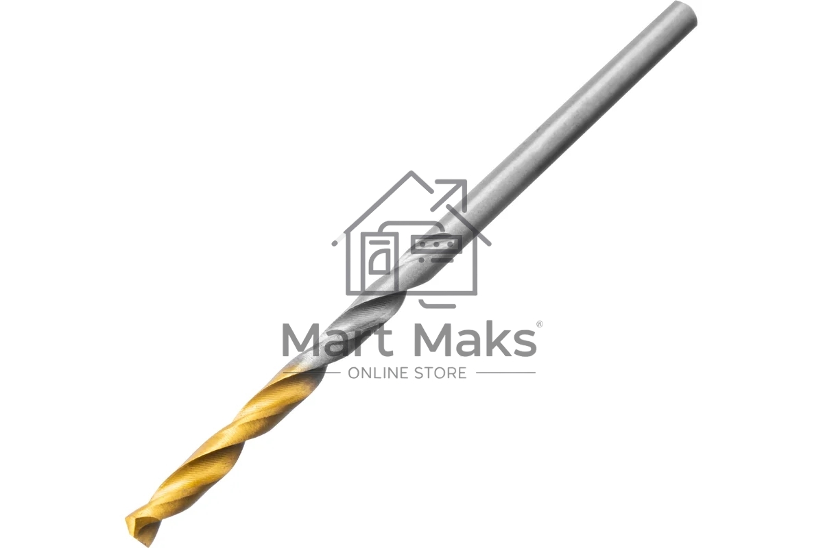 Набор сверл по металлу Denzel 1-13 мм, Р6М5-TiN, Golden Tip, 25 шт 723009