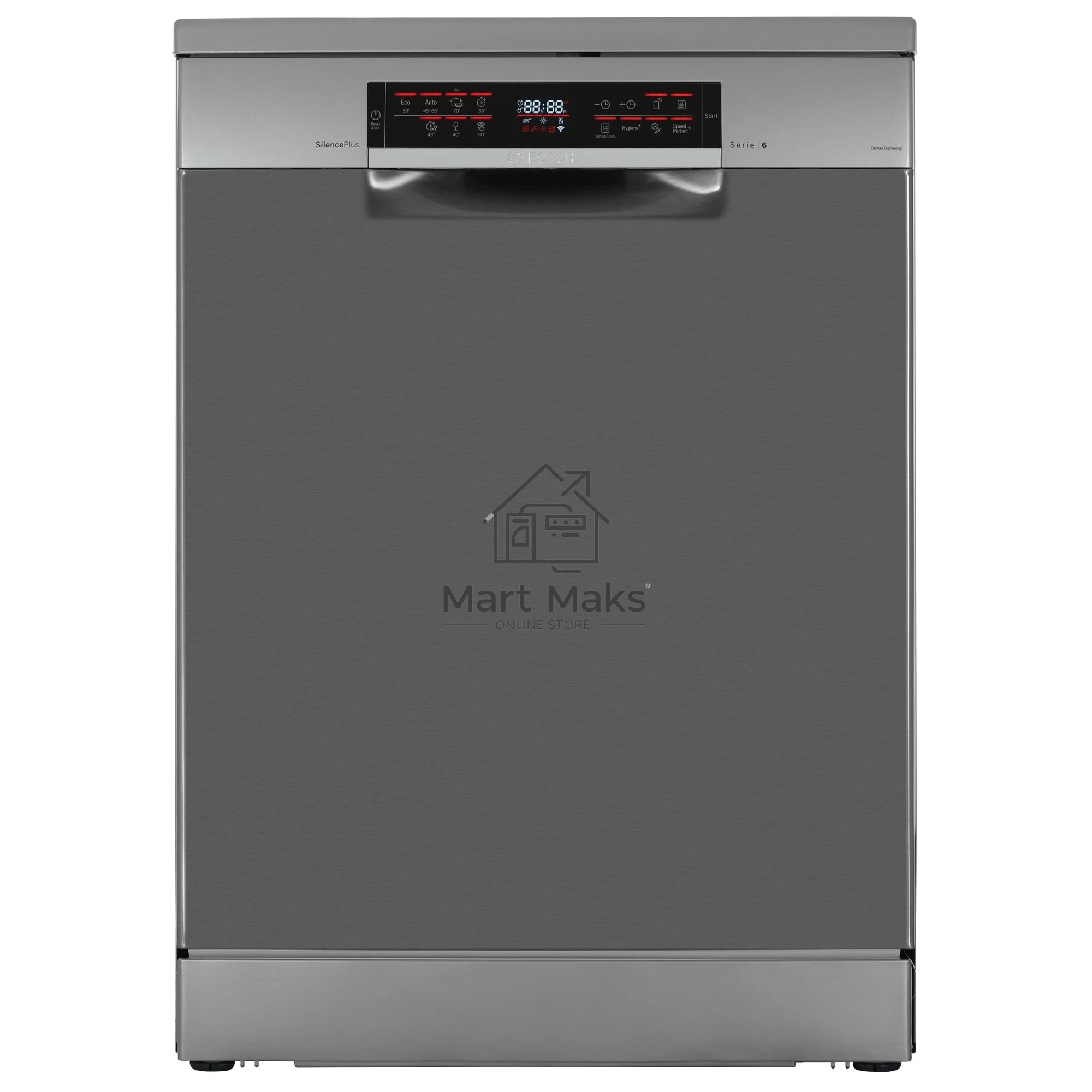 Посудомоечная машина Bosch SMS6EMI65Q, нержавеющая сталь, 60 см, 13 компл., 46 дБ, класс A