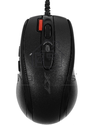 Мышь проводная + коврик A4Tech X-7120 черный, 2000 dpi, USB, кнопки - 7