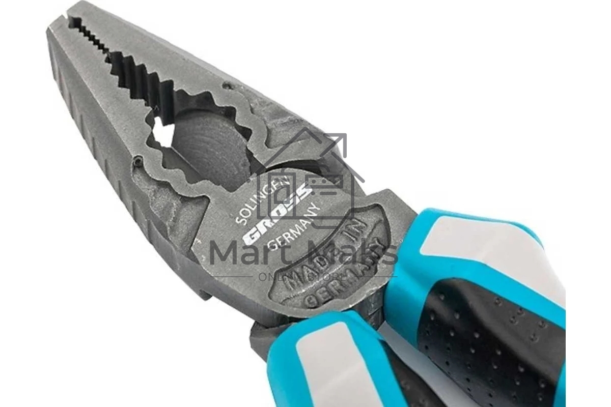 Плоскогубцы Gross 16973 комбинированные, 180 мм, трехкомпонентные рукоятки