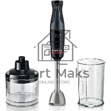 Блендер погружной Bosch MSM4B620 черный, 1000 Вт, плавная регулировка
