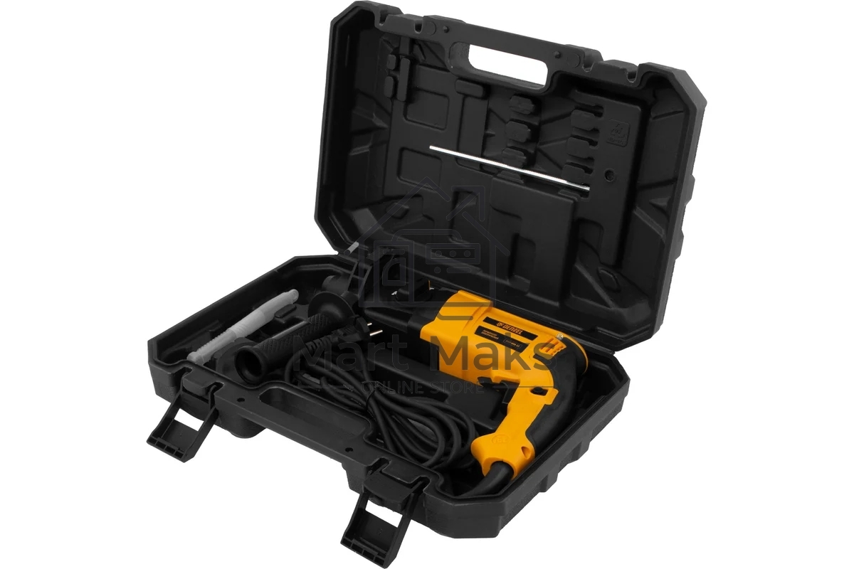Перфоратор электрический RHH-600-22, SDS-plus, 600 Вт, 2,5 Дж, 2 реж. Denzel