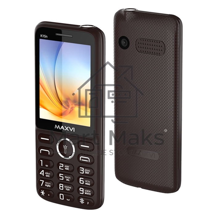 Мобильный телефон Maxvi K15n коричневый