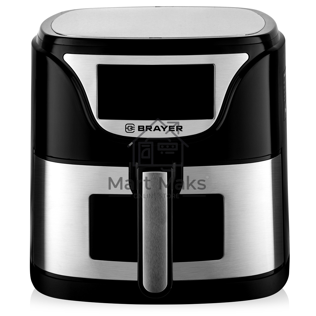 Аэрогриль BRAYER BR2037 черный/серебристый, 1500 Вт, 5 л, упр. - сенсор, программ - 7