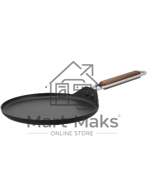 Сковорода блинная Rondell Fjord RDA-1797 круглая 25см покрытие: Xylan Plus ручка несъемная (без крышки) черный