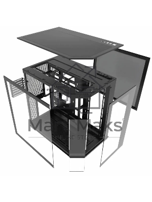 Компьютерный корпус Bloody BD-CC109 черный без БП ATX 10x120мм 2xUSB3.0 audio