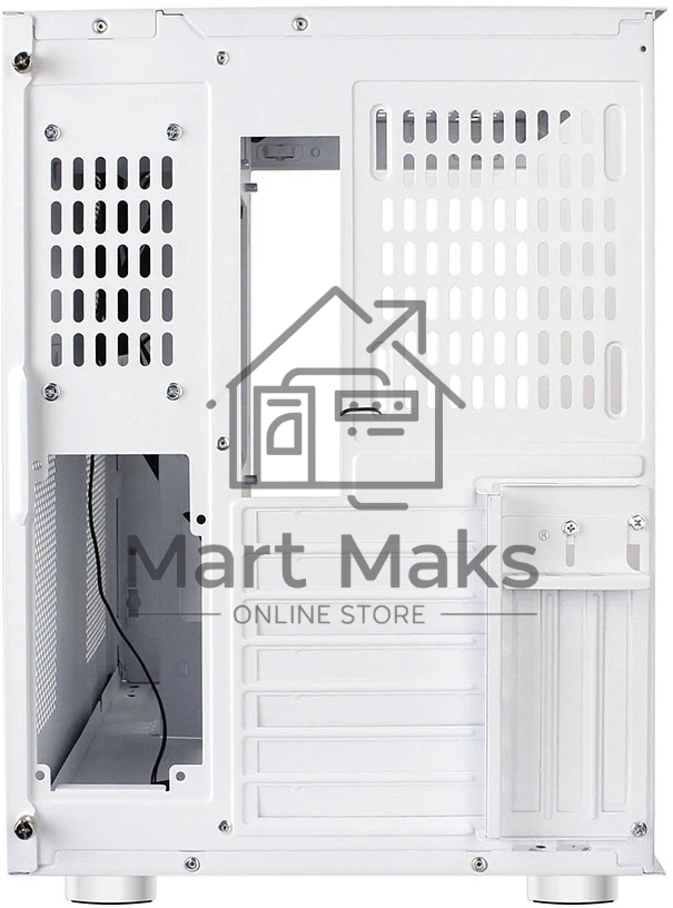 Компьютерный корпус Ginzzu V580 RGb подсветка, закаленное стекло 1хUSB 3.0,1хUSB 2.0, AU белый ATX