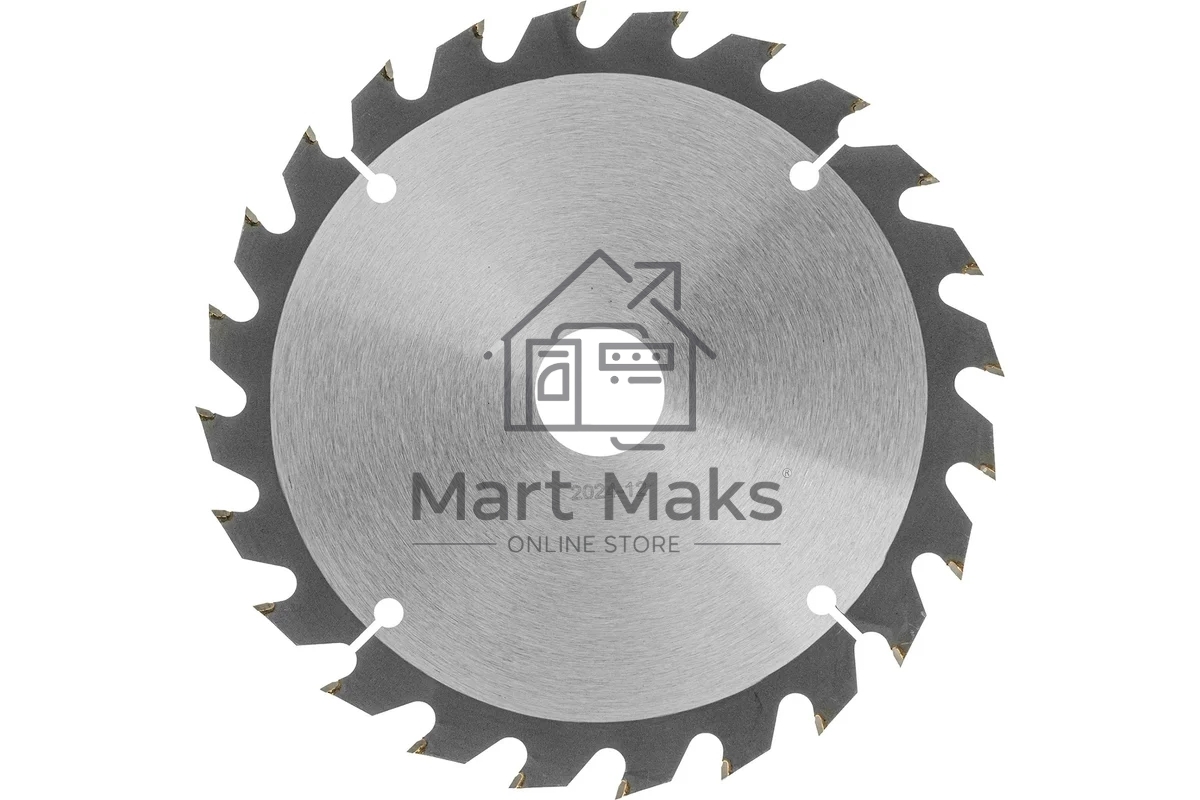 Пильный диск по дереву Denzel ф190 х 30 мм, 24 зубьев, тонкий 733427