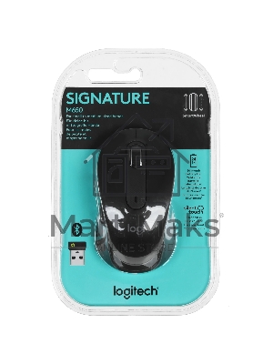 Мышь беспроводная Logitech Signature M650 графитовый, 4000 dpi, радиоканал, Bluetooth, USB, кнопки - 5