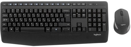 Клавиатура + мышь Logitech MK345 клав:черный мышь:черный USB беспроводная Multimedia (920-012925)