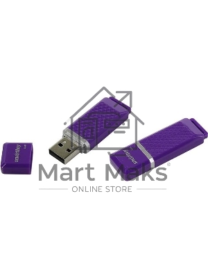 Флешка USB Smartbuy Quartz Violet (SB8GbQZ-V), 8Gb, USB 2.0, R/W 15/5, фиолетовый