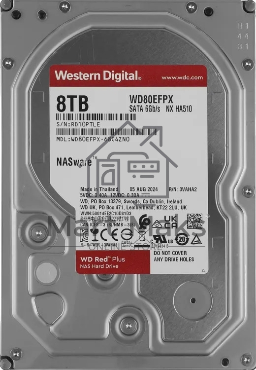 Жесткий диск HDD WD 8Tb, 5640RPM, SATA 3.5