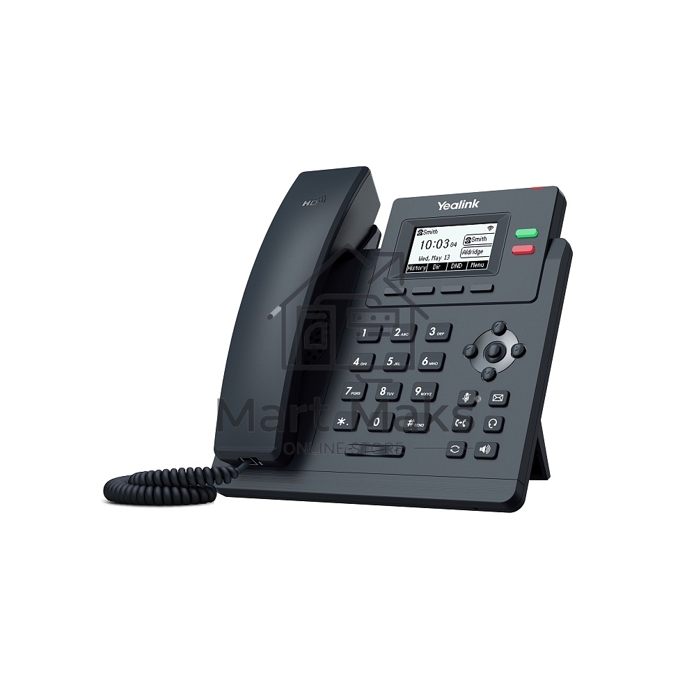 Настольный IP-телефон YEALINK SIP-T31W, 2 аккаунта, дисплей 2.3