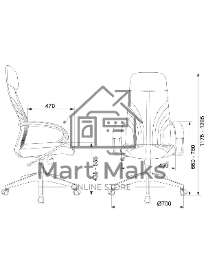 Кресло руководителя Бюрократ CH-610 Fabric песочный Light-21, крестов. пластик