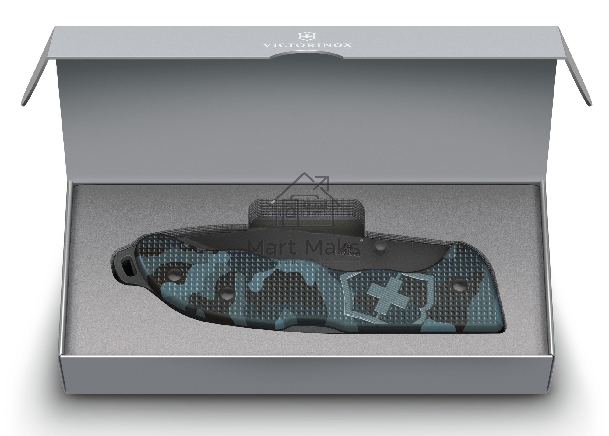 Нож перочинный Victorinox Evoke BSH Alox Navy (0.9425.DS222) 136мм 4функц. синий камуфляж подар.коробка