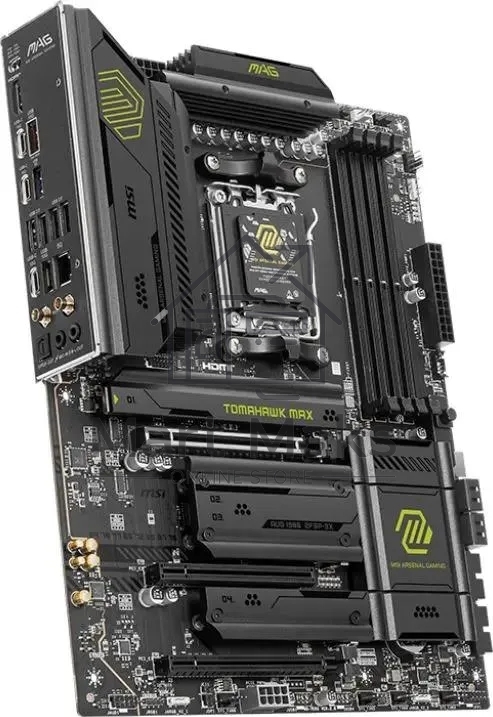 Материнская плата MSI MAG B850 TOMAHAWK MAX WIFI, AM5, AMD B850, 4xDDR5, 4xSATA, 4xM.2, 3xPCI-E x16, 1xHDMI, 1x5Gb LAN, 2xUSB-A 5Gbps, 4xUSB-A 2.0, 3xUSB-C 10Gbps, 7.1, Wi-Fi 7, Bluetooth 5.4, ATX