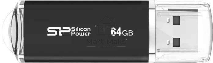 Флешка USB Silicon Power R/W Ultima II, 64Gb USB 2.0, Зеленый