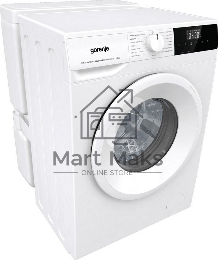 Стиральная машина Gorenje W2NHPI72SCSIRV белая, загрузка фронтальная 7кг, 1200 об/мин., класс: A
